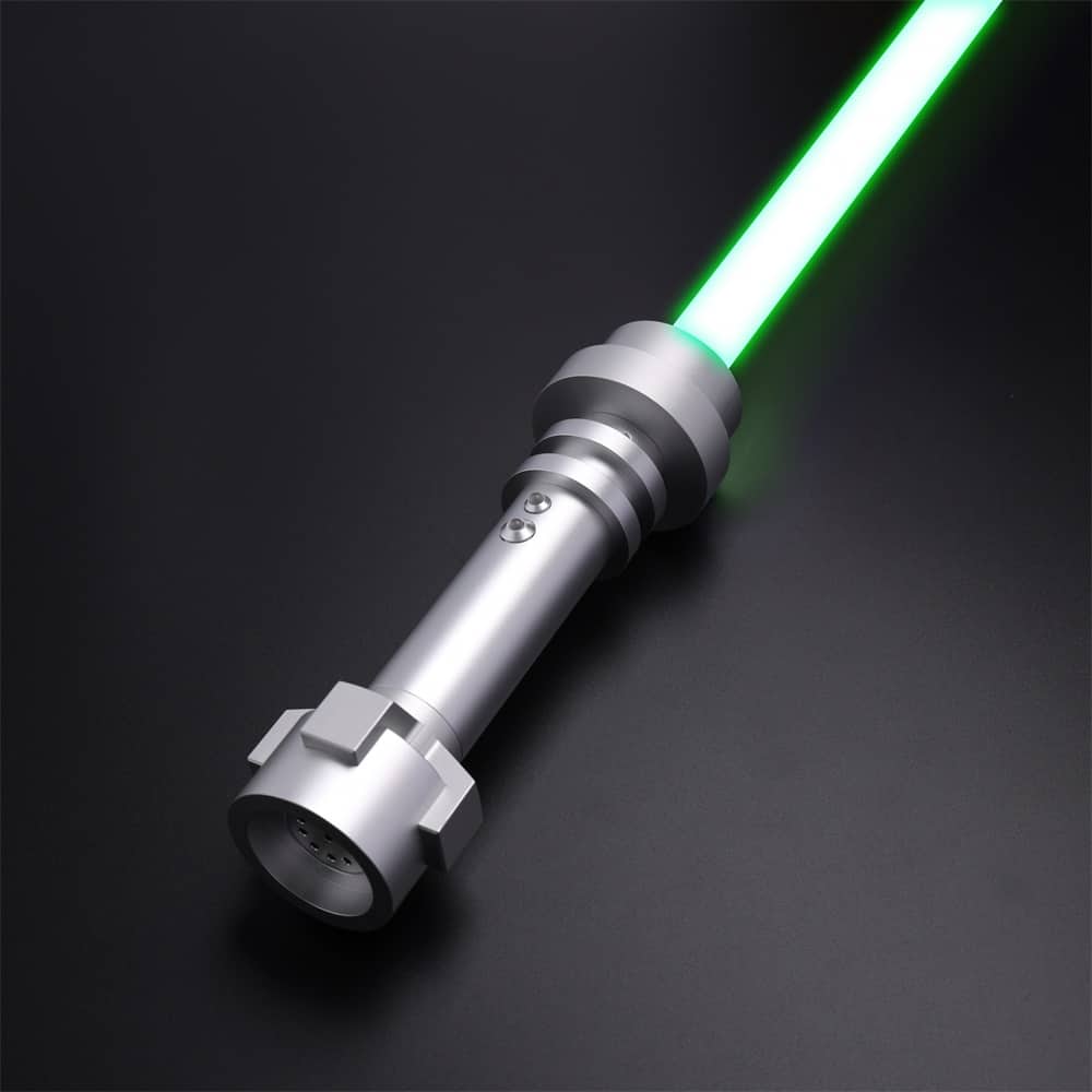 A picture of Multiple Lightsabers that all have red blades.